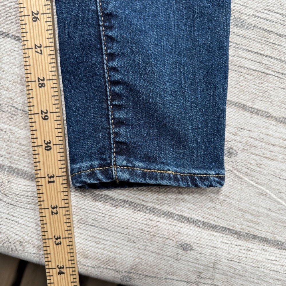 Levi's 721 Premium Jeans Women's 31 Blue Dark Wash Denim High Rise Skinny Cotton - Picture 5 of 10